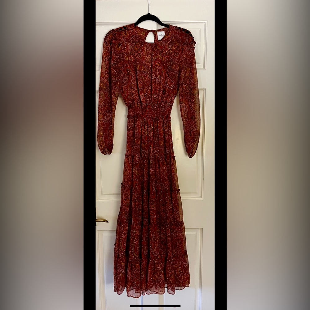 Misa Las Angeles Paisley Chiffon Maxi Dress
Size XS